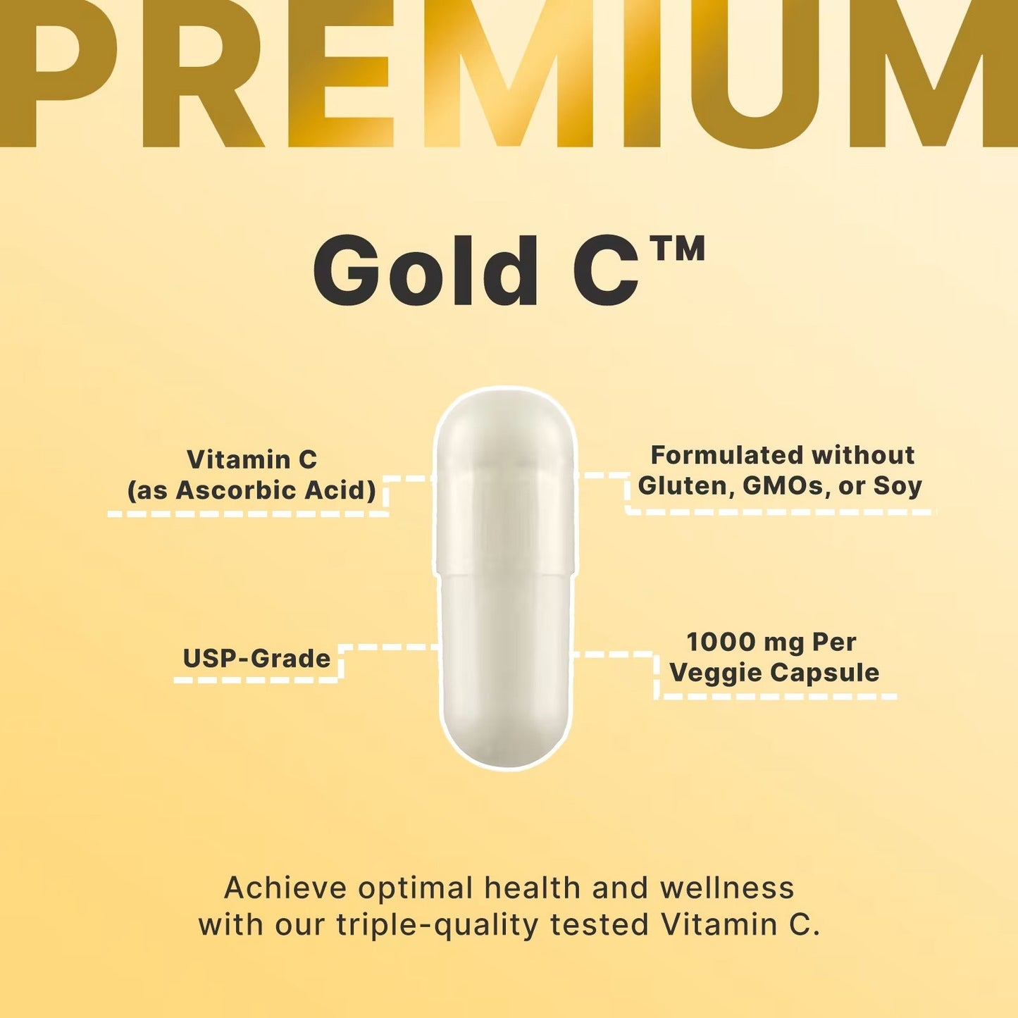California Gold Nutrition, Gold C™, USP Grade Vitamin C, 1,000 mg, 60 Veggie Capsules