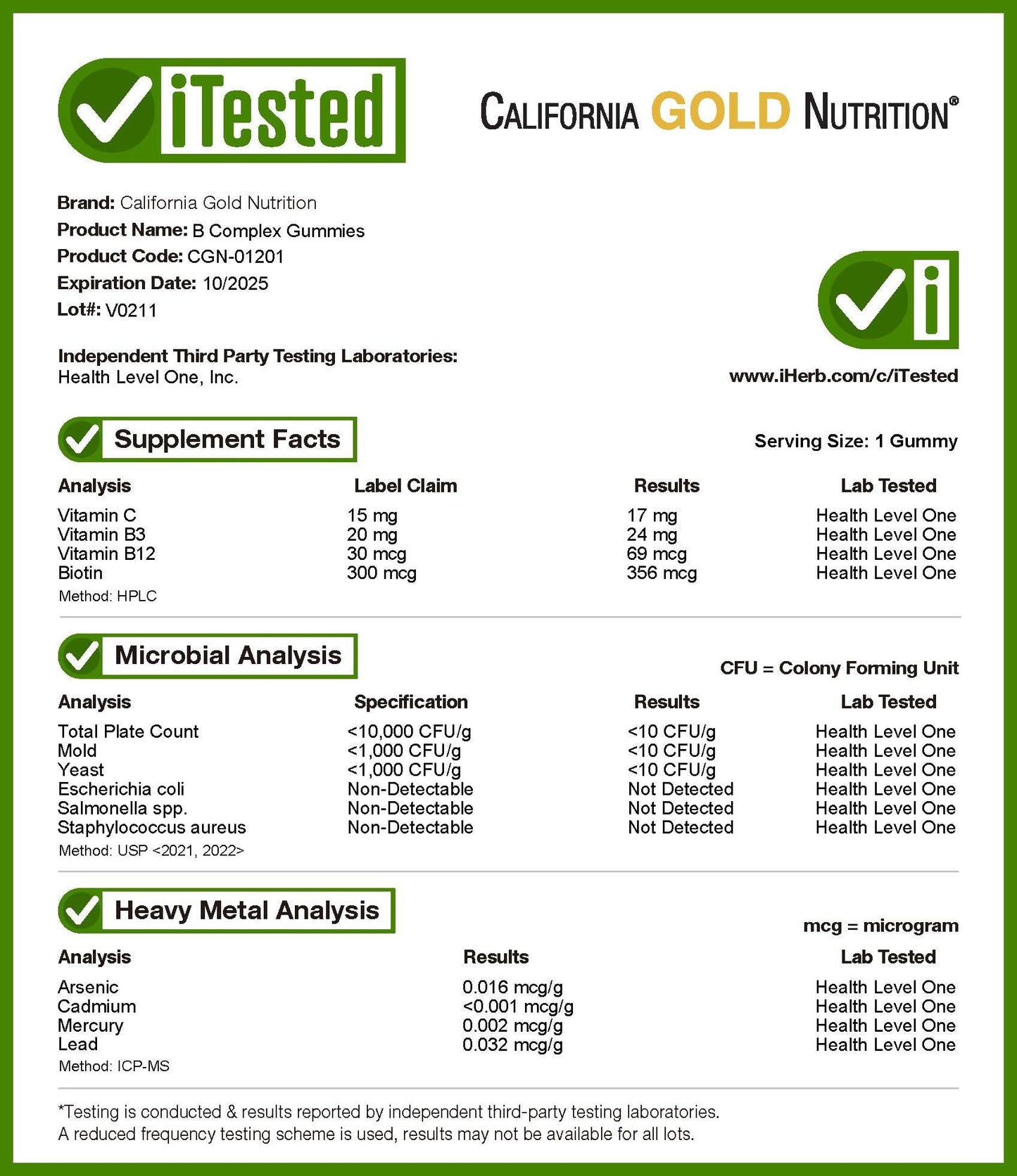 California Gold Nutrition, Folinic Acid, Alcohol Free, 1 fl oz (30 ml)