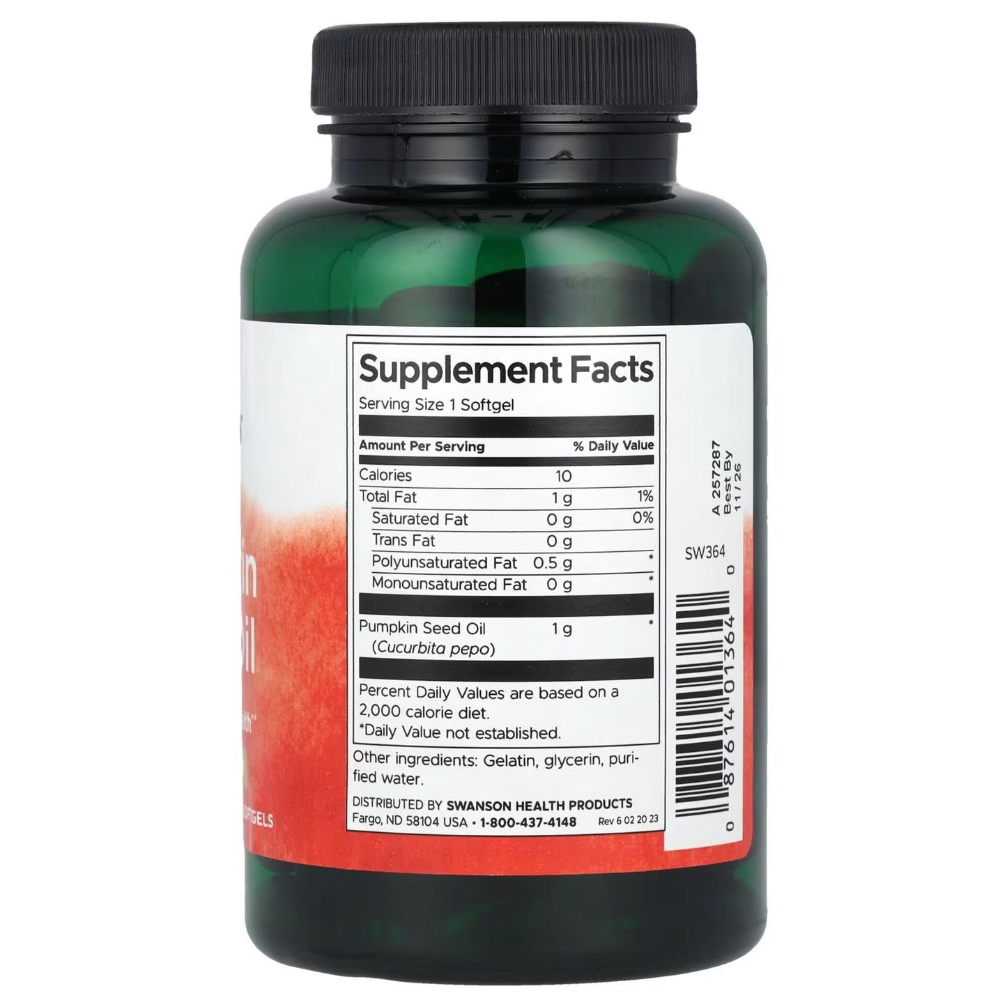 Swanson, Pumpkin Seed Oil, 1,000 mg, 100 Softgels