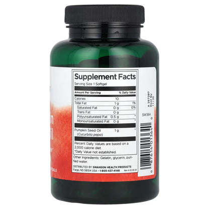 Swanson, Pumpkin Seed Oil, 1,000 mg, 100 Softgels